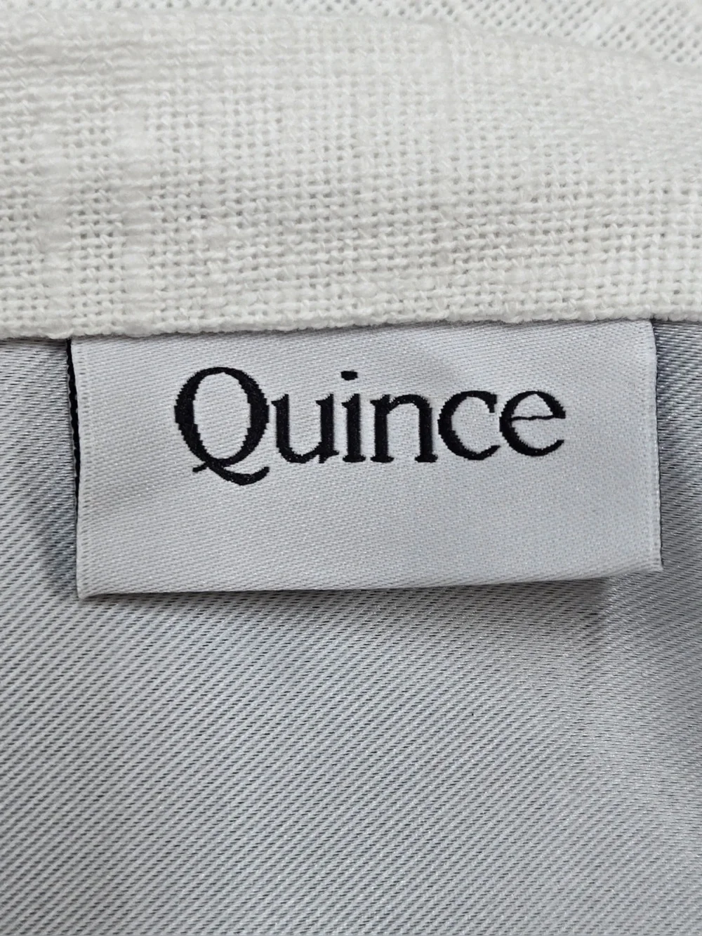 QUINCE Set Of 2 48x84 Cotton Slub Blackout Curtains White 0951
